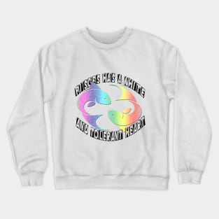 Pisces T-shirt8 with a white and indulgent heart Crewneck Sweatshirt